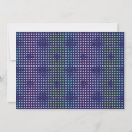 Iridescent HoloGraps Dots Mönster Kort