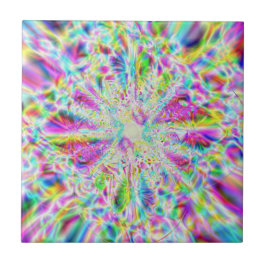 Iridescent krom nio kakelplatta