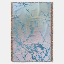 Iridescent Marble | Trendig Faux Holo Blue Rosa Filt