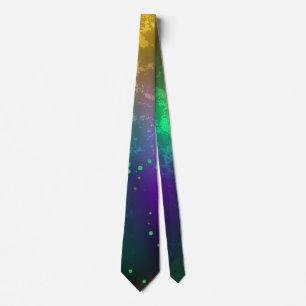 Iridescent mardi gras-bakgrund med pärlor slips