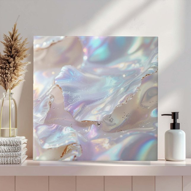 Iridescent Mother of Pearl Abstract ID1173a Kakelplatta (Skapare uppladdad)
