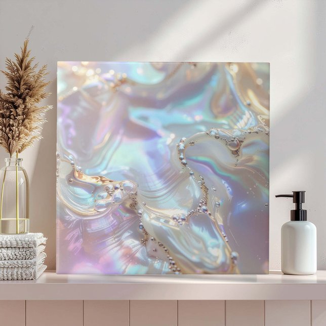 Iridescent Mother of Pearl Abstract ID1173c Kakelplatta (Skapare uppladdad)