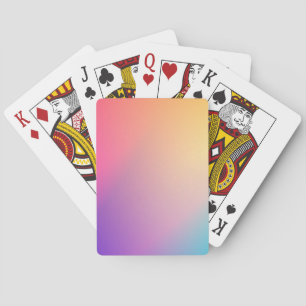 Iridescent Neon Shock rosa Photography Rainbow Coo Casinokort
