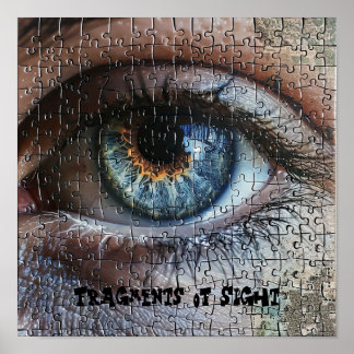 Iridescent Öga Puzzle Poster