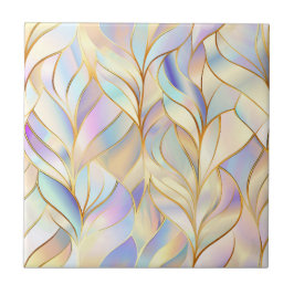 Iridescent Pastel Abstract Ceramic Tile Kakelplatta