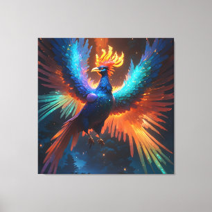 Iridescent Phoenix Canvastryck