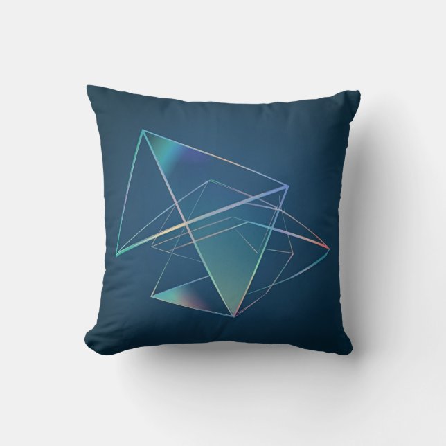 Iridescent Prism Mönster Dekorativ kudde (Framsida)