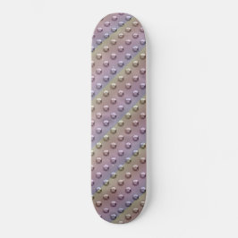 Iridescent Rainbow Doted Industrial Metall Plate Mini Skateboard Bräda 18,5 Cm