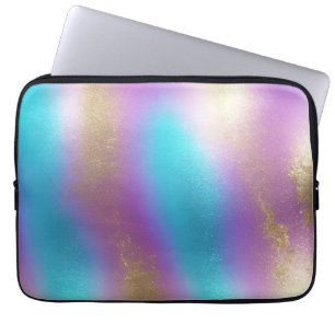 Iridescent Rainbow Glam Laptop Fodral