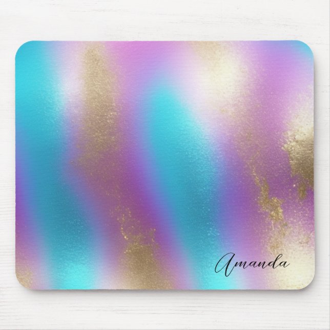Iridescent Rainbow Glam Musmatta (Framsidan)