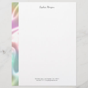 Iridescent Rand, Grått Namn och kontaktinformation Brevhuvud