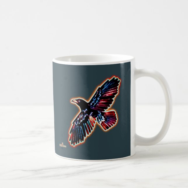 Iridescent Raven Kaffemugg (Höger)