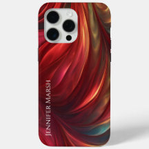 Iridescent Red Abstrakt Swirl