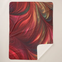 Iridescent Red Abstrakt Swirl