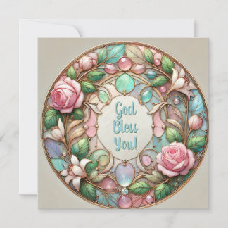 Iridescent Ro och Småsten Blessings Julkort