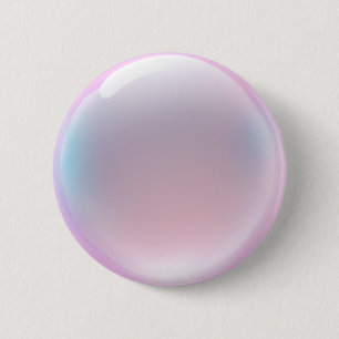 Iridescent Rosa Bubble Emoji Knapp
