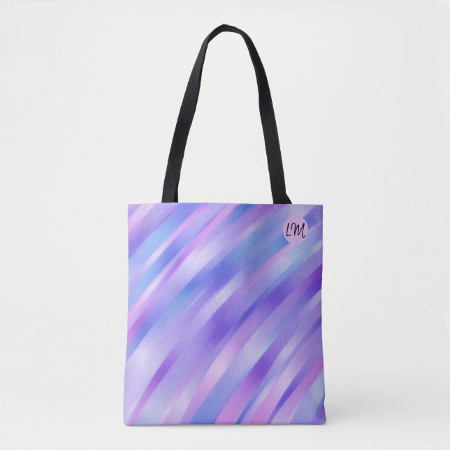 Iridescent Rosett band Personlig Tote Bag Tygkasse (Framsida)