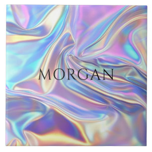 Iridescent Shiny Metallic Fabric, Namn Kakelplatta