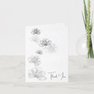 Iridescent Silver Flowers for Sympathy Tack Kort