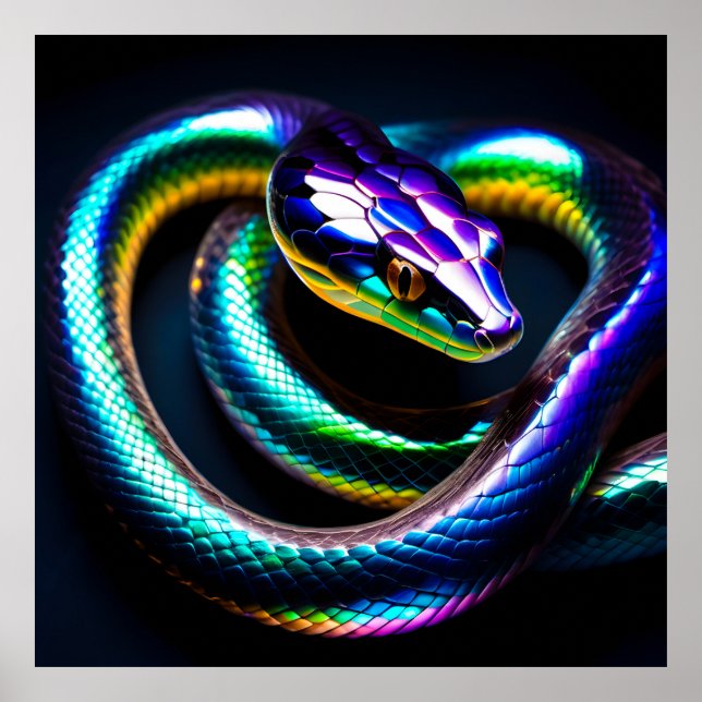 Iridescent Snakes Poster (Framsidan)