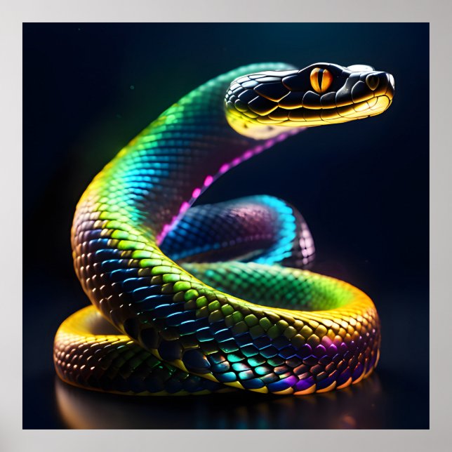 Iridescent Snakes Poster (Framsidan)