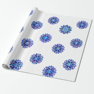 "Iridescent" Snöflingor jul Hanukkah Presentpapper