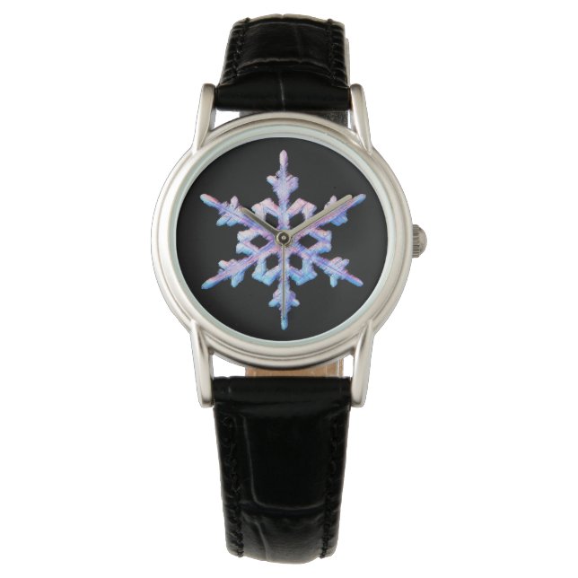 Iridescent snowflake armbandsur (Framsida)