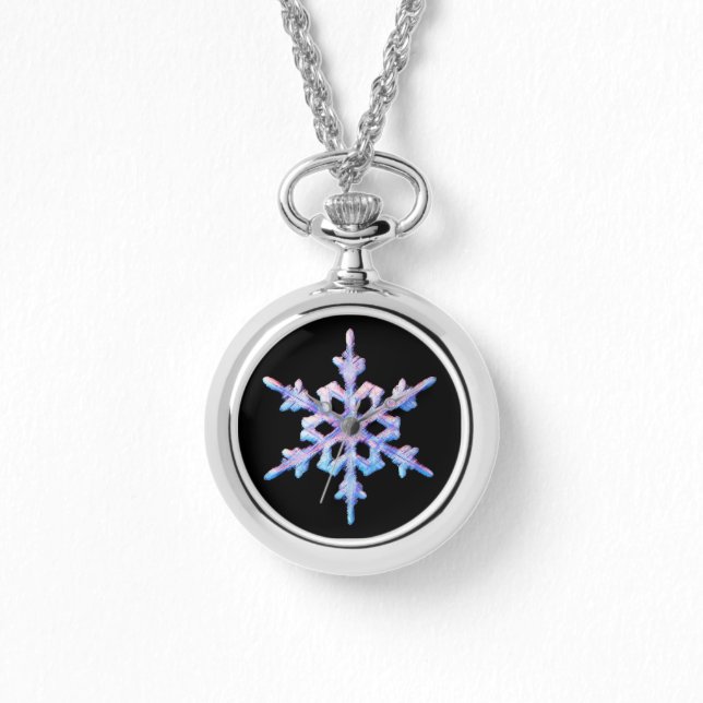 Iridescent snowflake armbandsur (Framsida)