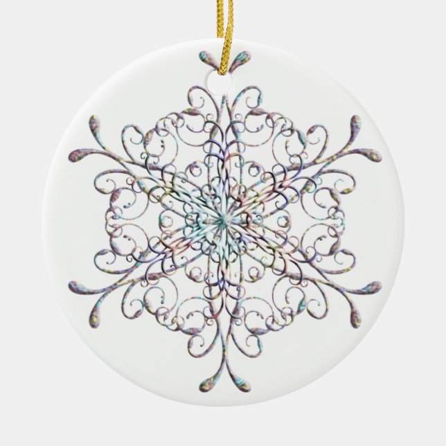 Iridescent Snowflake Ornament (Framsidan)