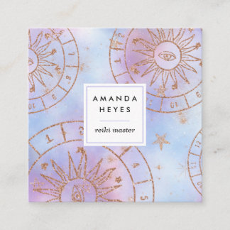 Iridescent Sol Reiki Master Chakra Energy Healer| Fyrkantigt Visitkort