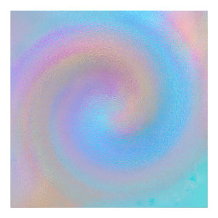 Iridescent Spiral Fototryck