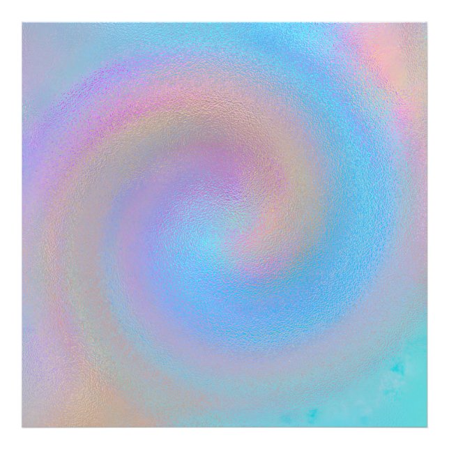 Iridescent Spiral Fototryck (Framsidan)