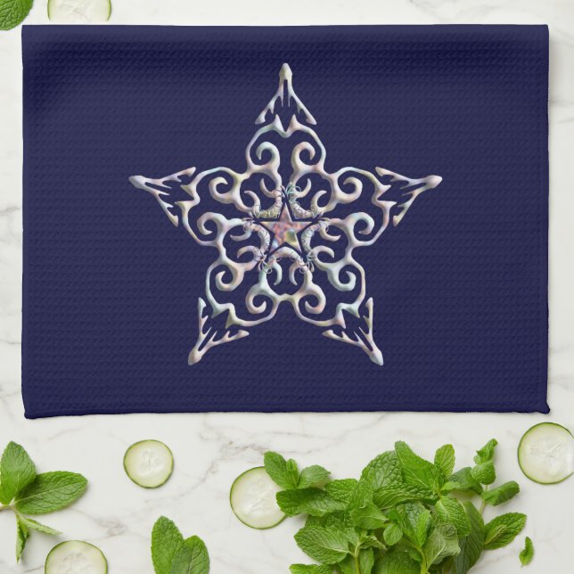 Iridescent Star Kitchen Towel Kökshandduk (Vikta)