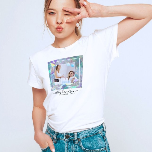 Iridescent Tinsel Company Business Photo T-Shirts (Skapare uppladdad)