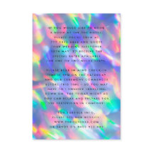 Iridescent Ultra Modern Monogram Bröllop