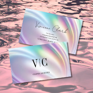 Iridescent Våg Namnkort