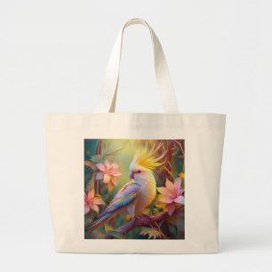 Iridescent Vinge Cockatiel Fantasy Bird Jumbo Tygkasse