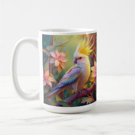 Iridescent Vinge Cockatiel Fantasy Bird Kaffemugg