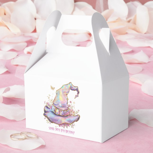 Iridescent Witch Hat Birthday  Presentaskar (Bröllop)