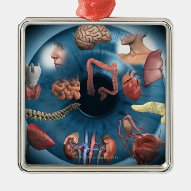 Iridology Julgransprydnad Metall (Framsidan)