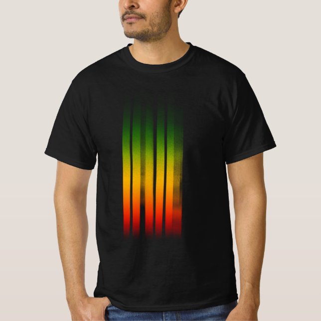 Irie Blous Effect Typography Rasta Reggae T Shirt (Framsida)