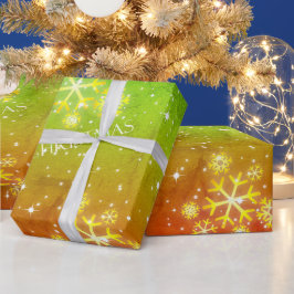 Irie Gradient Grunge med Snöflingor på jul Presentpapper