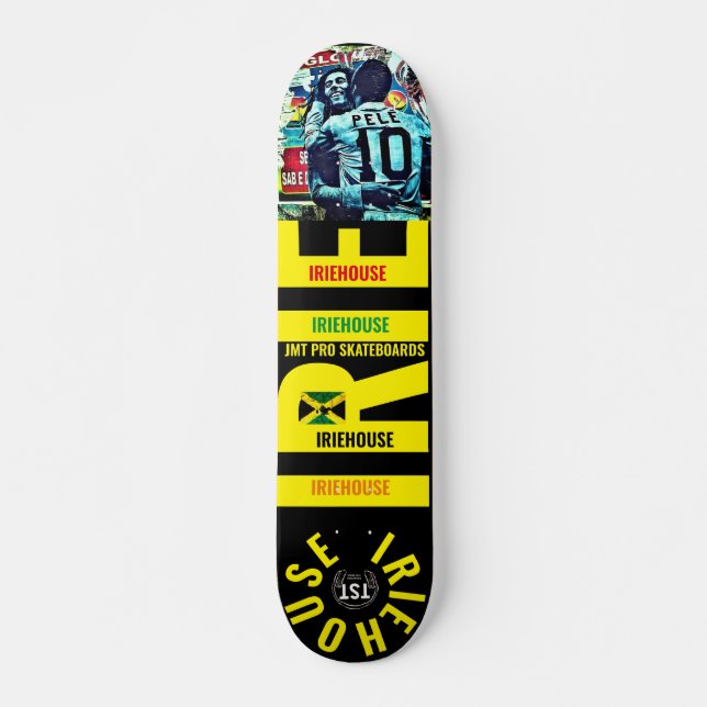IRIE HOUSE JMT 7 3/4" Skateboarddäck Mini Skateboard Bräda 18,5 Cm (Framsida)