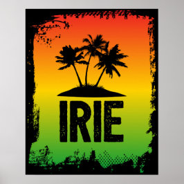 IRIE Jamaica Patwah Chill Ot Slappna av i Tropical Poster