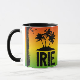 IRIE Jamaican Rastafarian Flagga Färg Caribbean Mugg