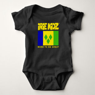 iRiE KiDZ® 'St. Vincent Flagga, Bodykostymer T Shirt