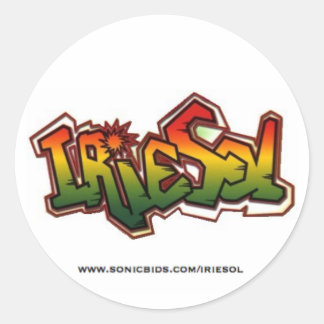 Irie Sol Sticker Runt Klistermärke