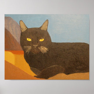 Irina Cat och San Bernardino-bergen Poster