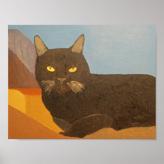 Irina Cat och San Bernardino-bergen Poster (Framsidan)