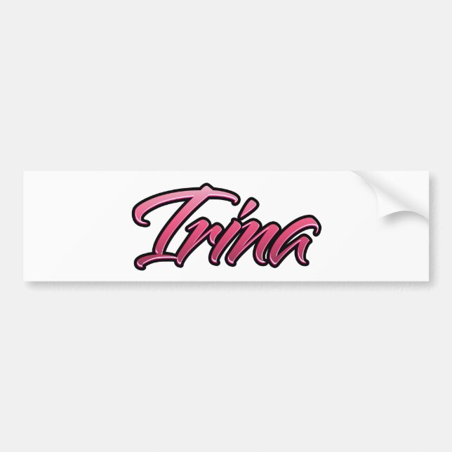 Irina faded rosa Aufkleber Sticker Bildekal (Framsidan)